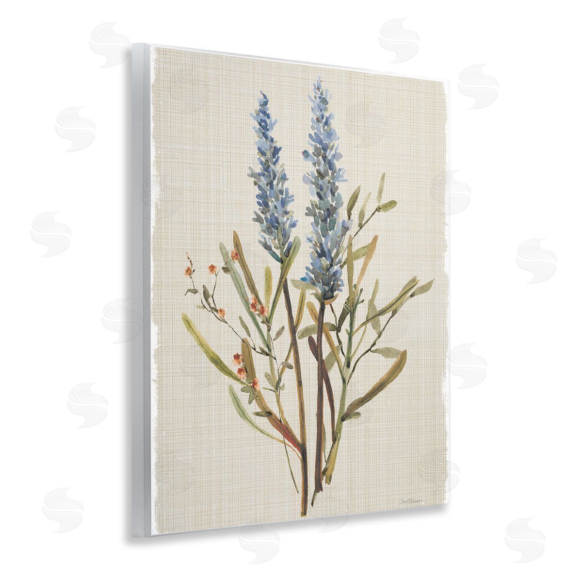 Natural Lavender Sprigs Wood Plaque Wall Art, Home Decor by Carol Robinson