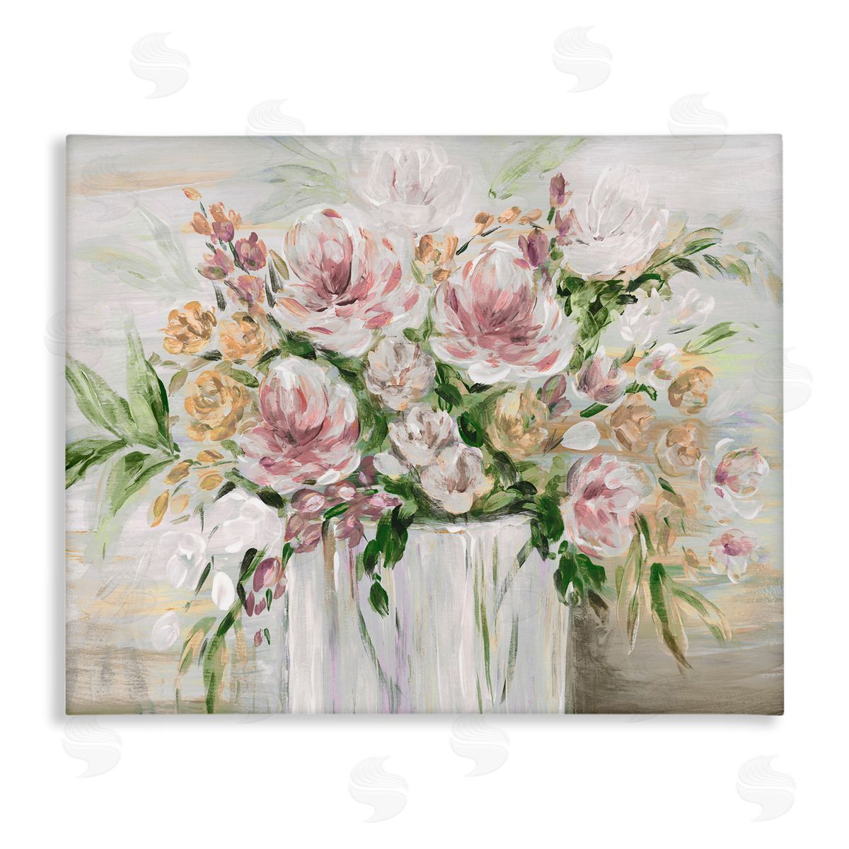 Country Style Floral Canvas Wall Art, Home Decor by Kristen Brockmon