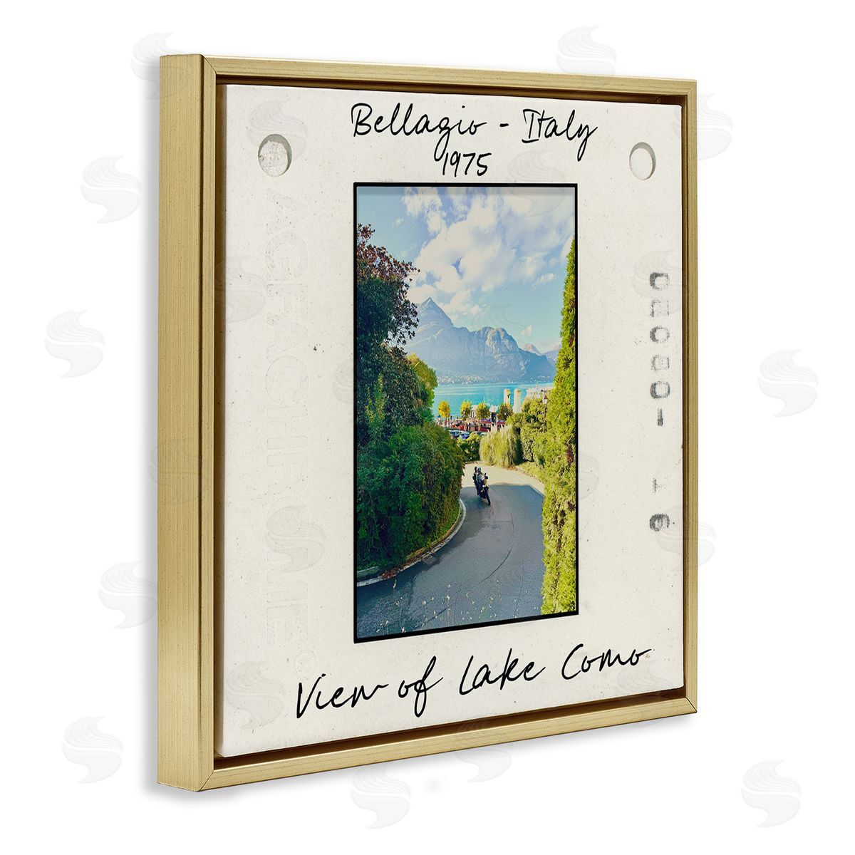 Italy Travel Vintage Photo Gold Floating Frame Canvas Wall Art, Home Decor by Val Rhodes