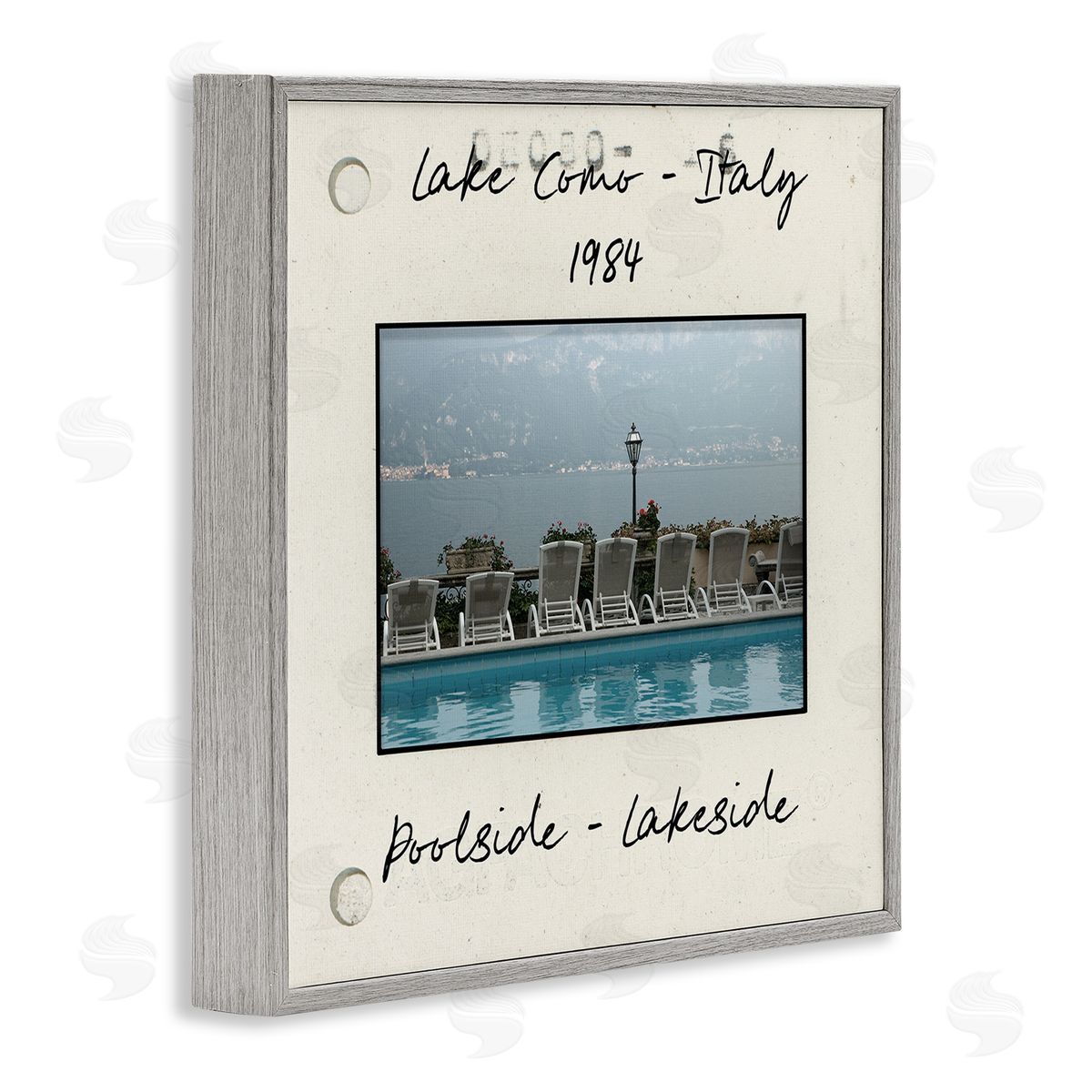 Vintage Style Italy Travel Grey Frame Print Wall Art, Home Decor by Danita Delimont