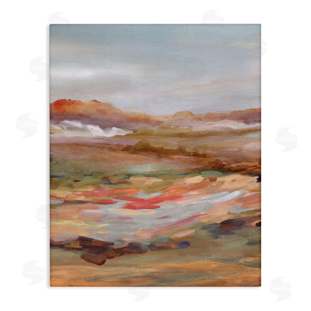 Dynamic Abstract Desert Canvas Wall Art, Home Decor by Carol Robinson