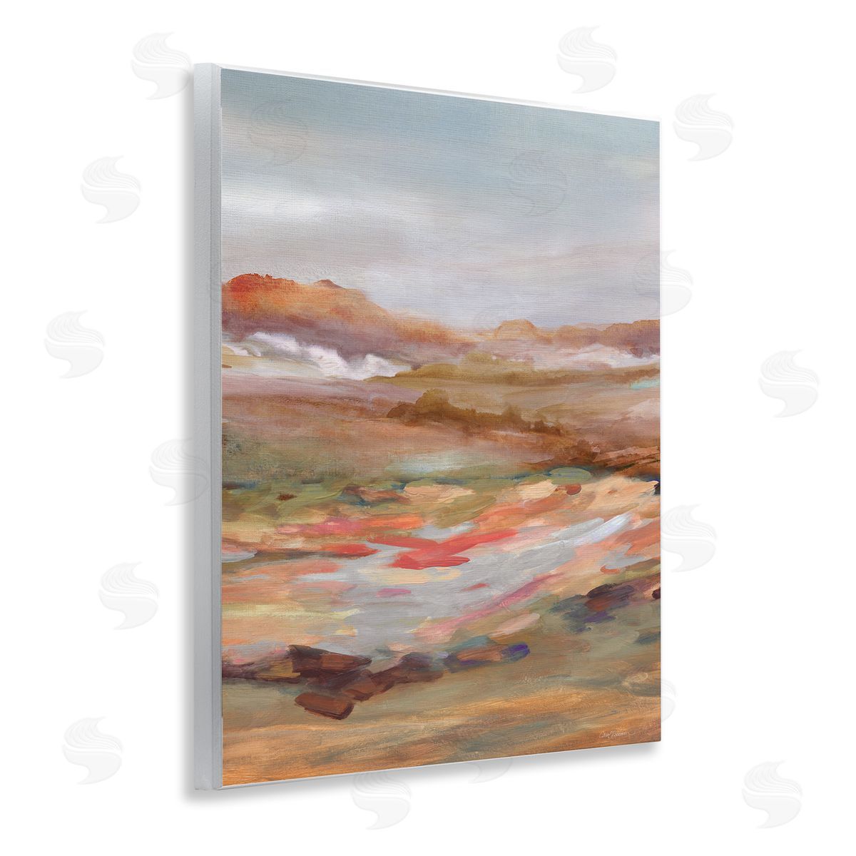 Dynamic Abstract Desert Wood Plaque Wall Art, Home Decor by Carol Robinson