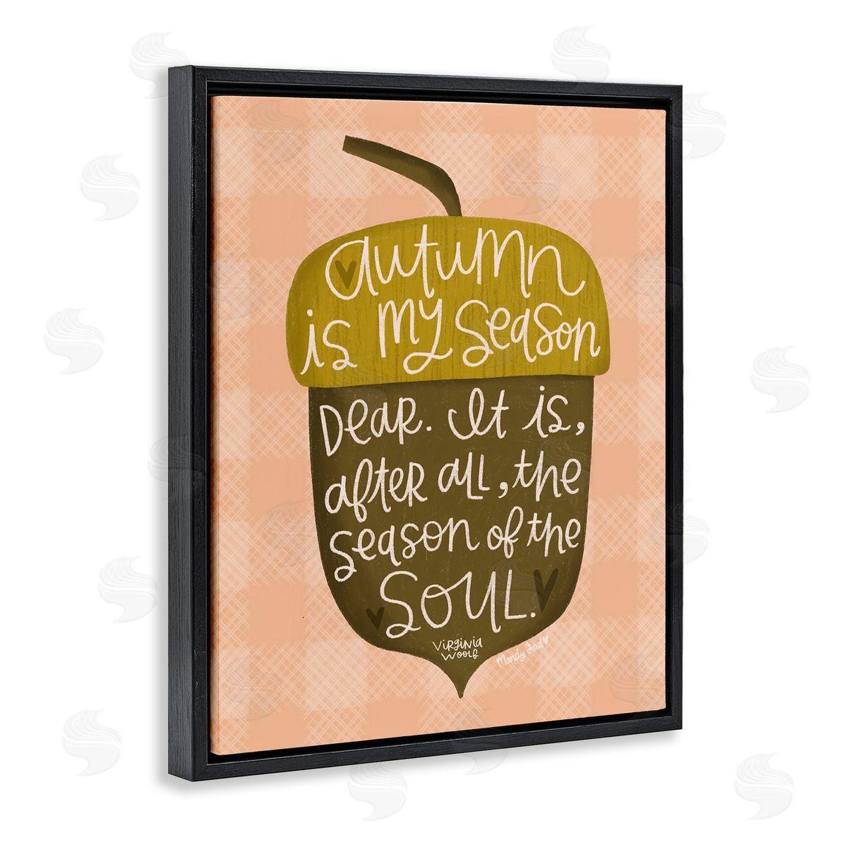 Autumn Season Of My Soul Black Floating Frame Canvas Wall Art, Home Decor by Mandy Ford Art + Illustration