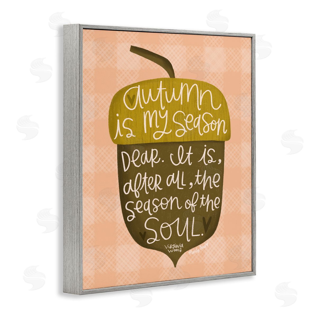 Autumn Season Of My Soul Grey Frame Print Wall Art, Home Decor by Mandy Ford Art + Illustration