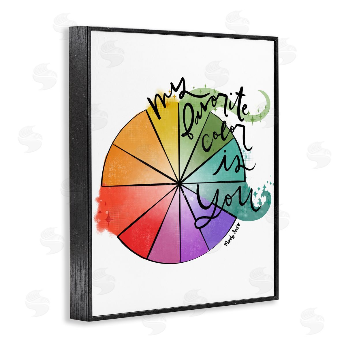 Favorite Color Is You Black Frame Print Wall Art, Home Decor by Mandy Ford Art + Illustration