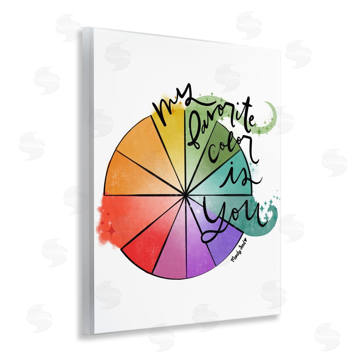 Favorite Color Is You Wood Plaque Wall Art, Home Decor by Mandy Ford Art + Illustration