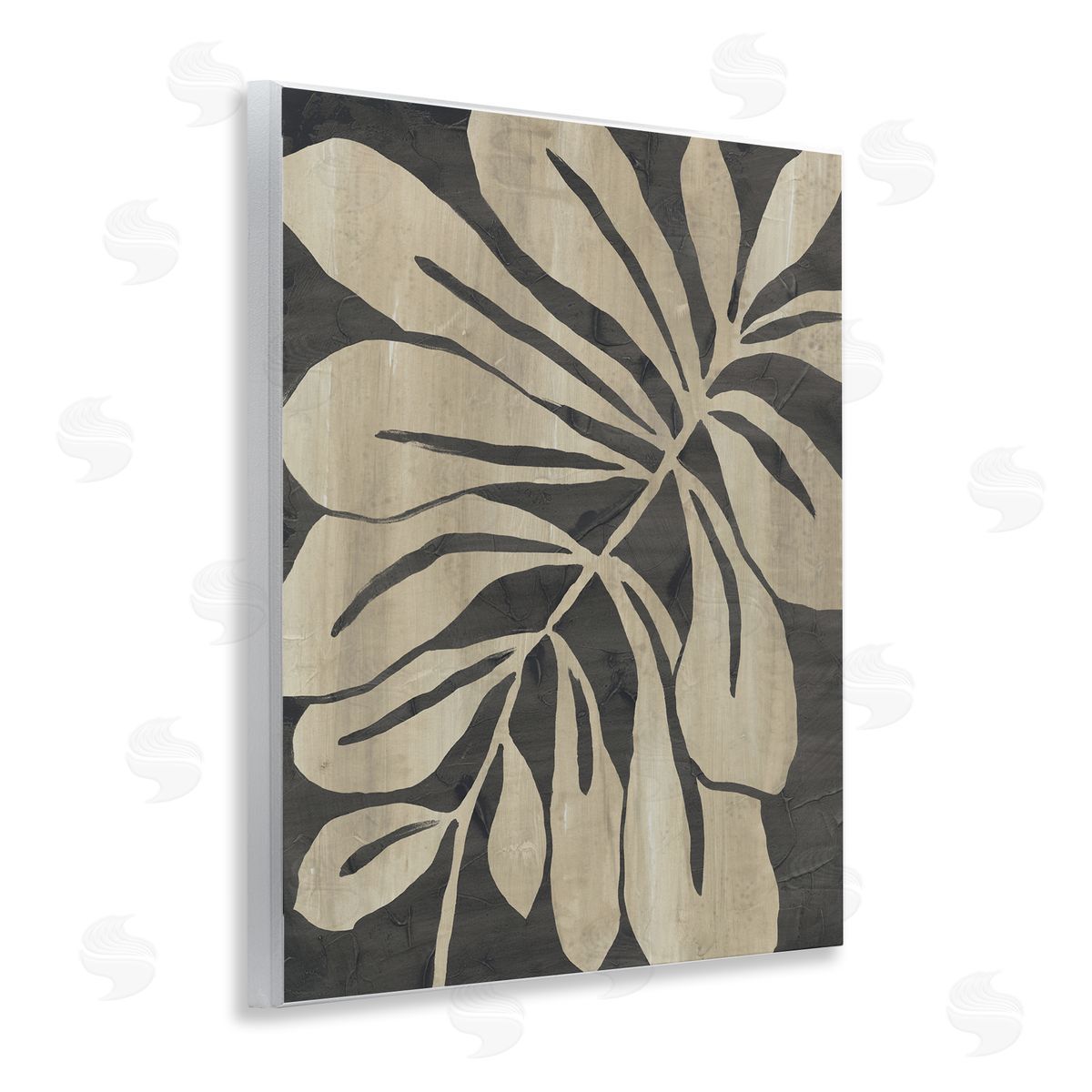 Natural Leaf Impression Wood Plaque Wall Art, Home Decor by June Erica Vess