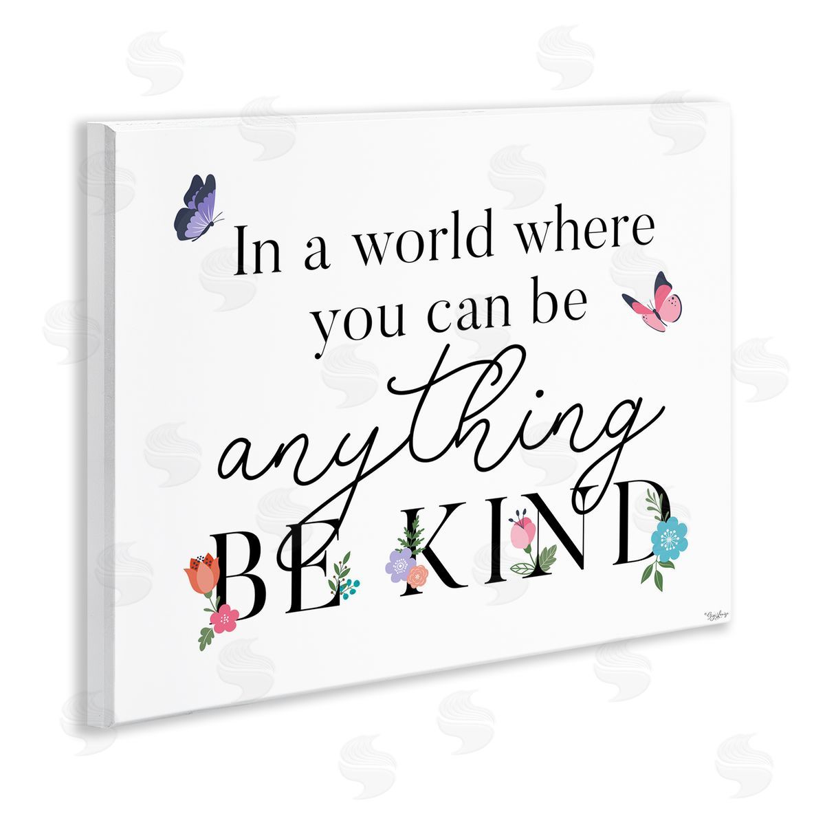 Be Anything & Kind Wood Plaque Wall Art, Home Decor by Gigi Louise