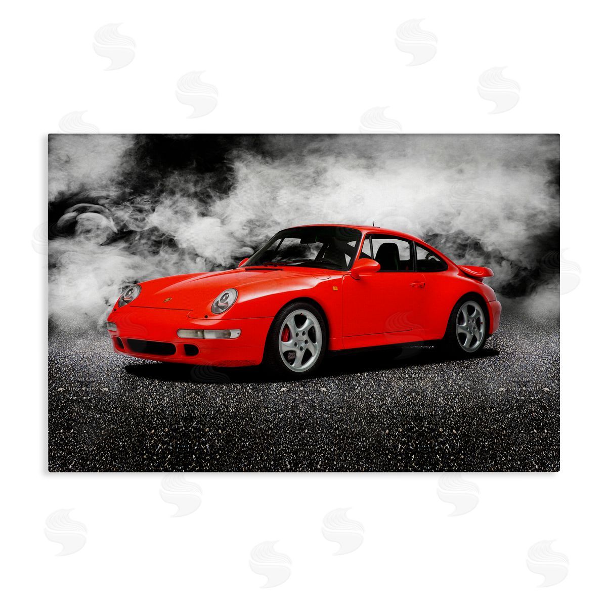 Bold Red Sports Car Canvas Wall Art, Home Decor by Mark Rogan