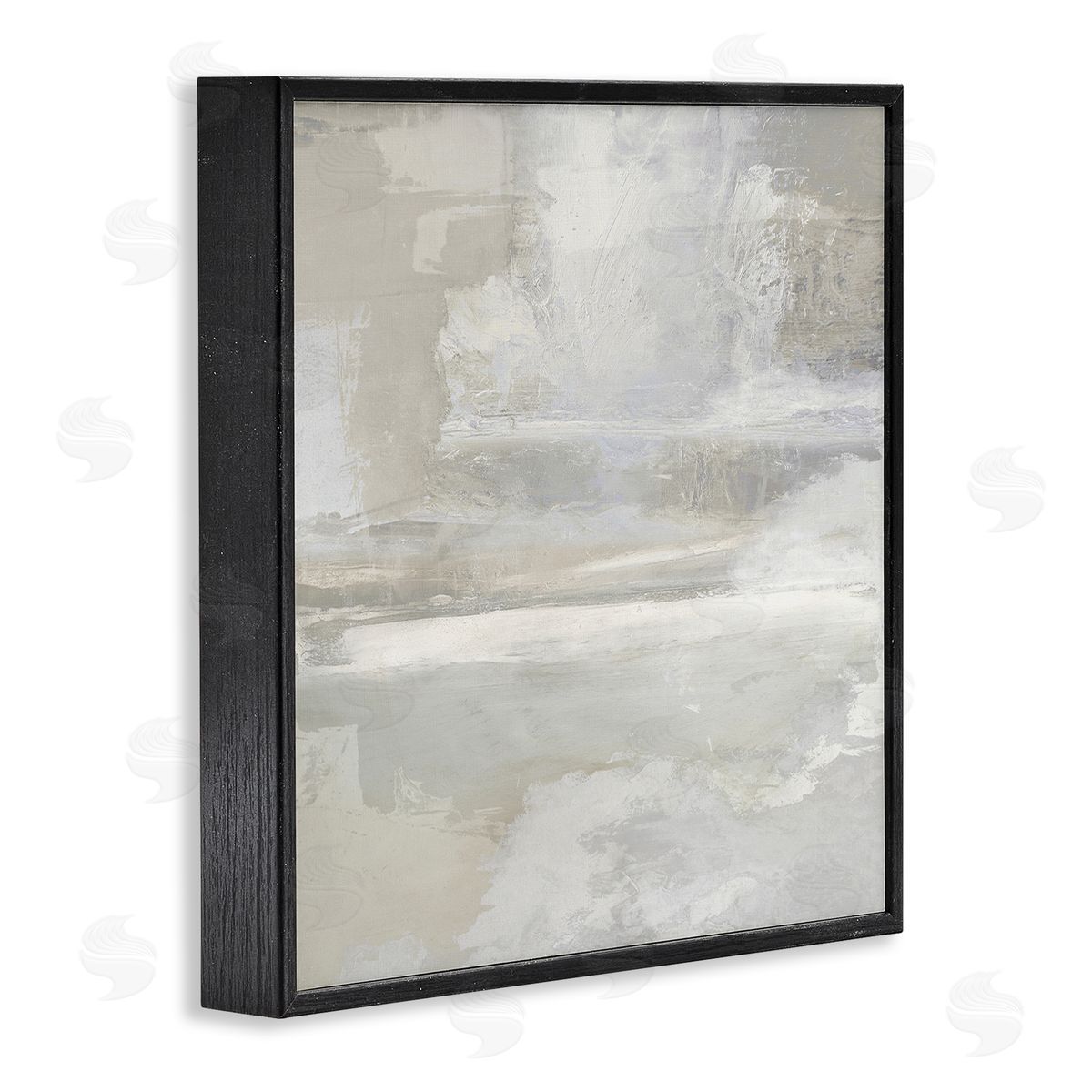 Contemporary Neutrals Abstract Black Frame Print Wall Art, Home Decor by Rachel Springer