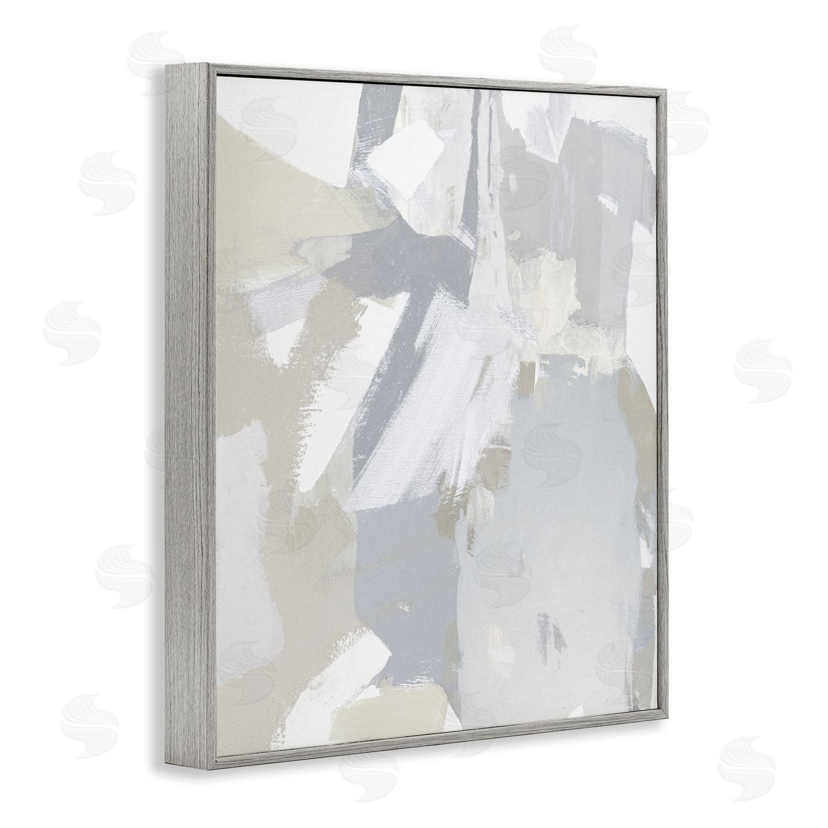 Neutral Tones Grey & Beige Grey Frame Print Wall Art, Home Decor by Rachel Springer