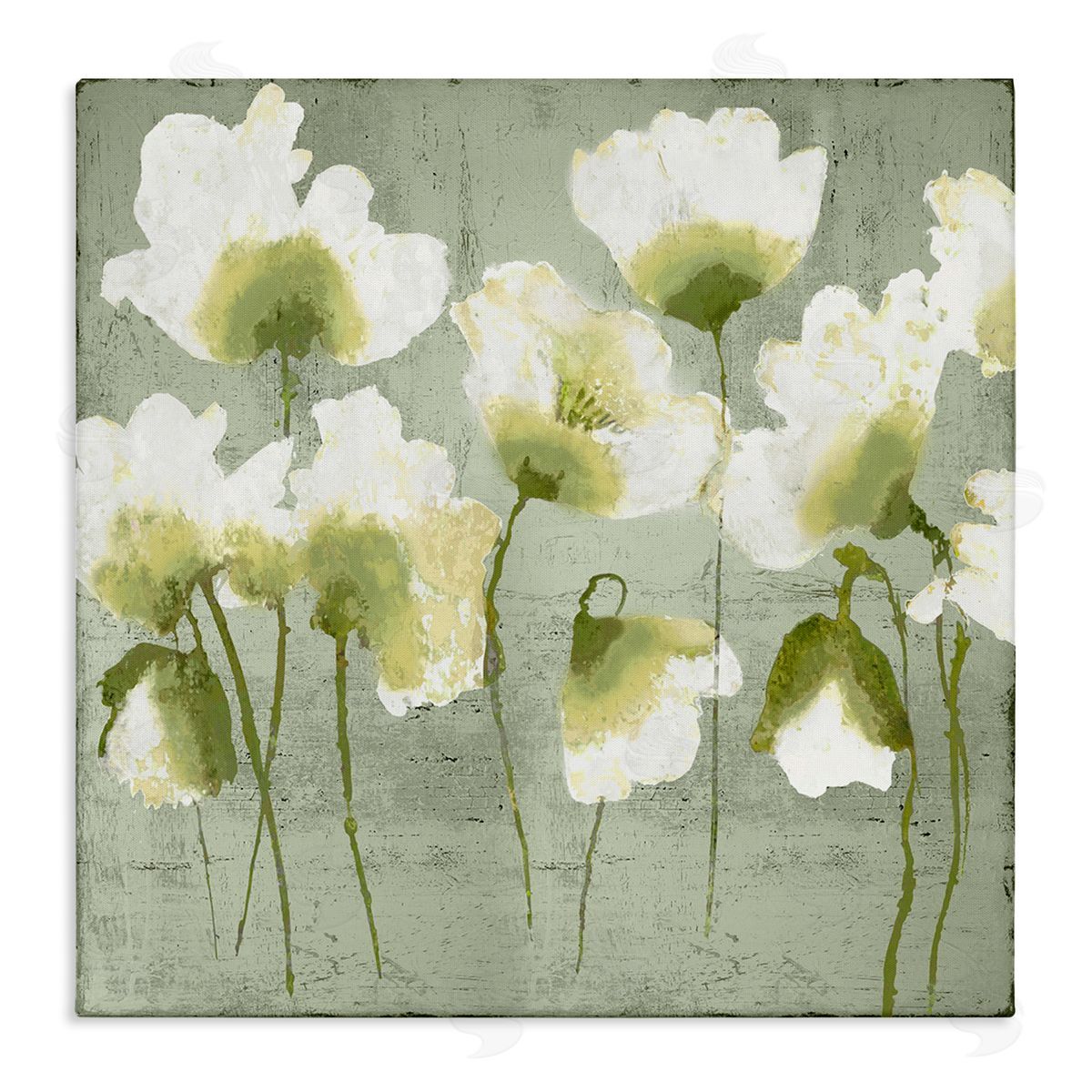 Charming Flower Impressions Canvas Wall Art, Home Decor by Vanessa Austin