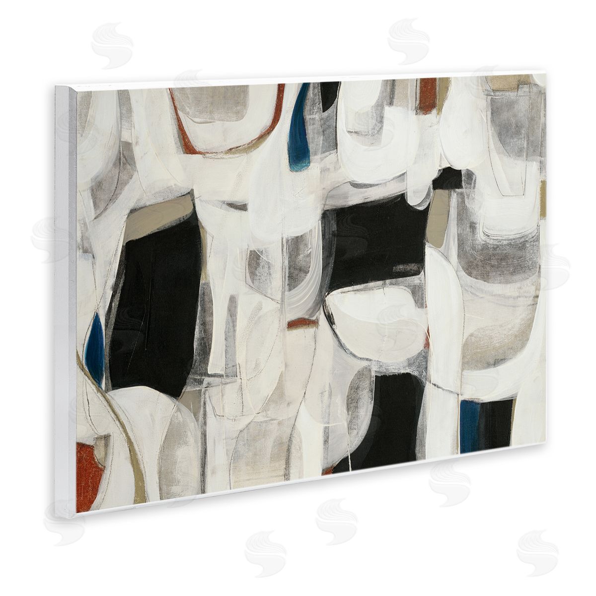 Dynamic Earthy Shapes Wood Plaque Wall Art, Home Decor by Kippi Leonard