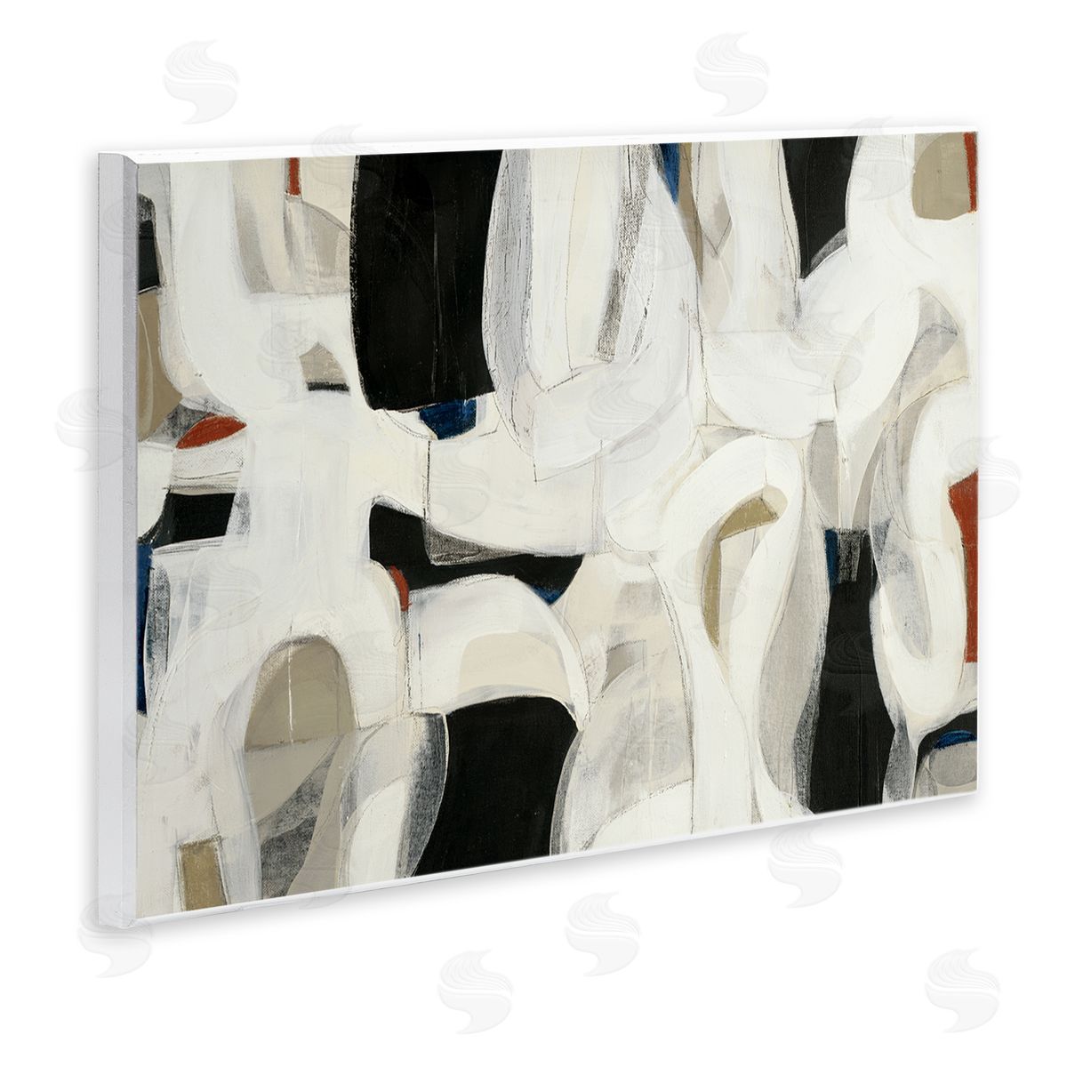 Dynamic Earthy Shapes Wood Plaque Wall Art, Home Decor by Kippi Leonard