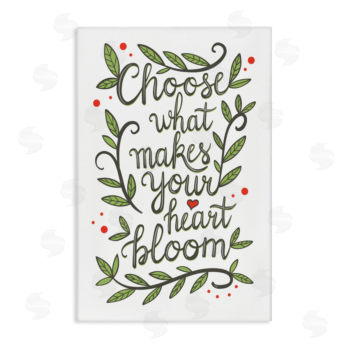 Makes Your Heart Bloom Canvas Wall Art, Home Decor by Martina Pavlova