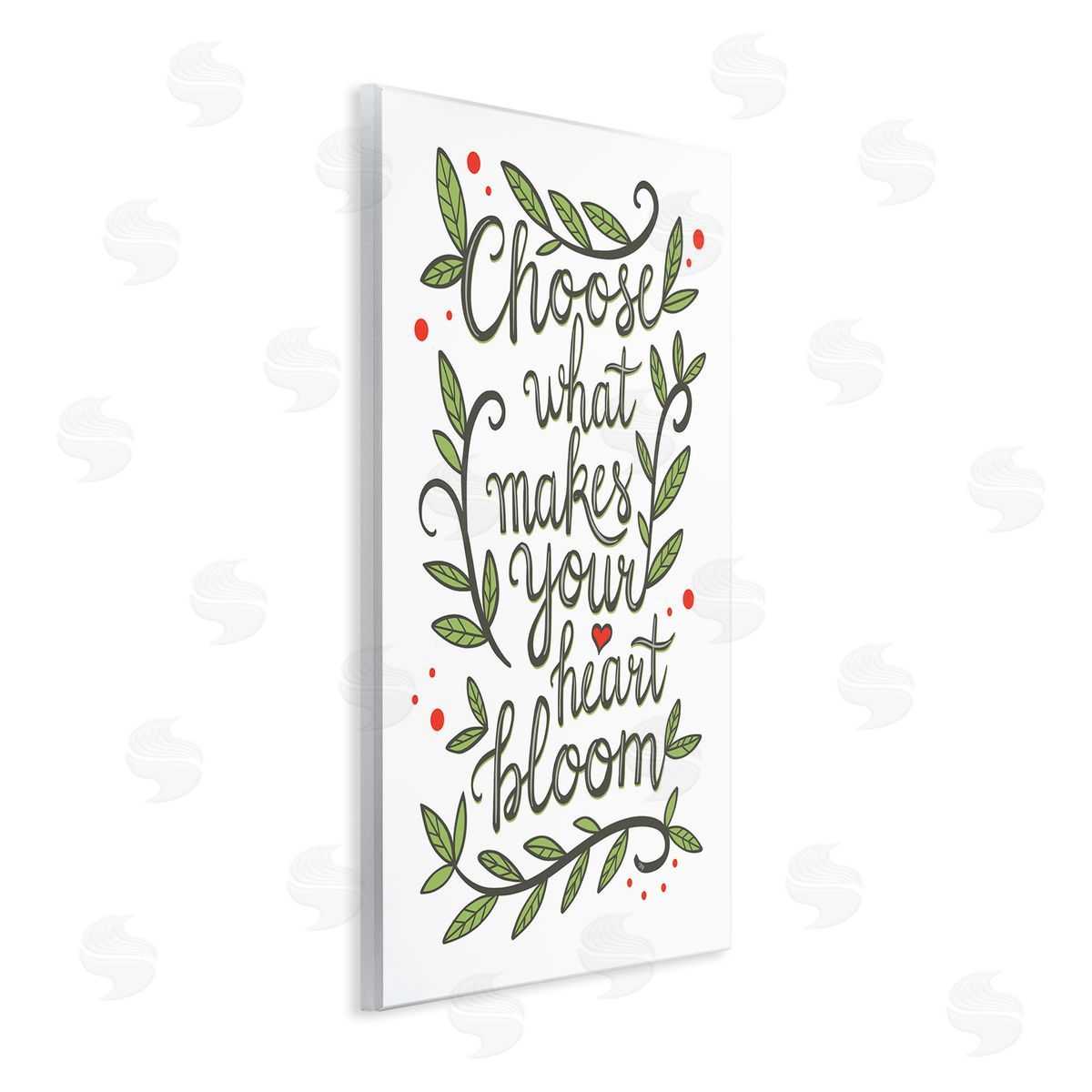 Makes Your Heart Bloom Wood Plaque Wall Art, Home Decor by Martina Pavlova