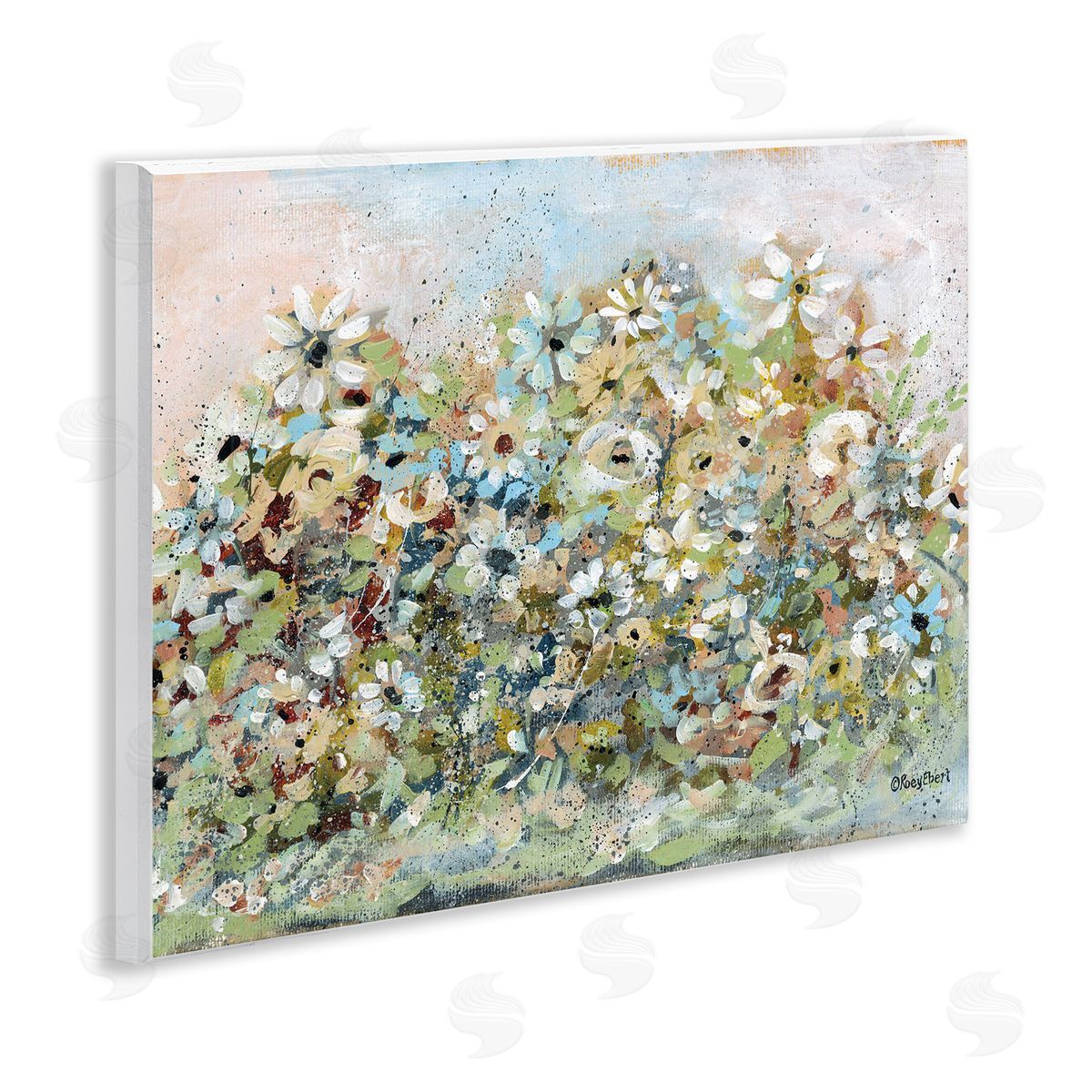 Bold Garden Blooms Wood Plaque Wall Art, Home Decor by Roy Ebert