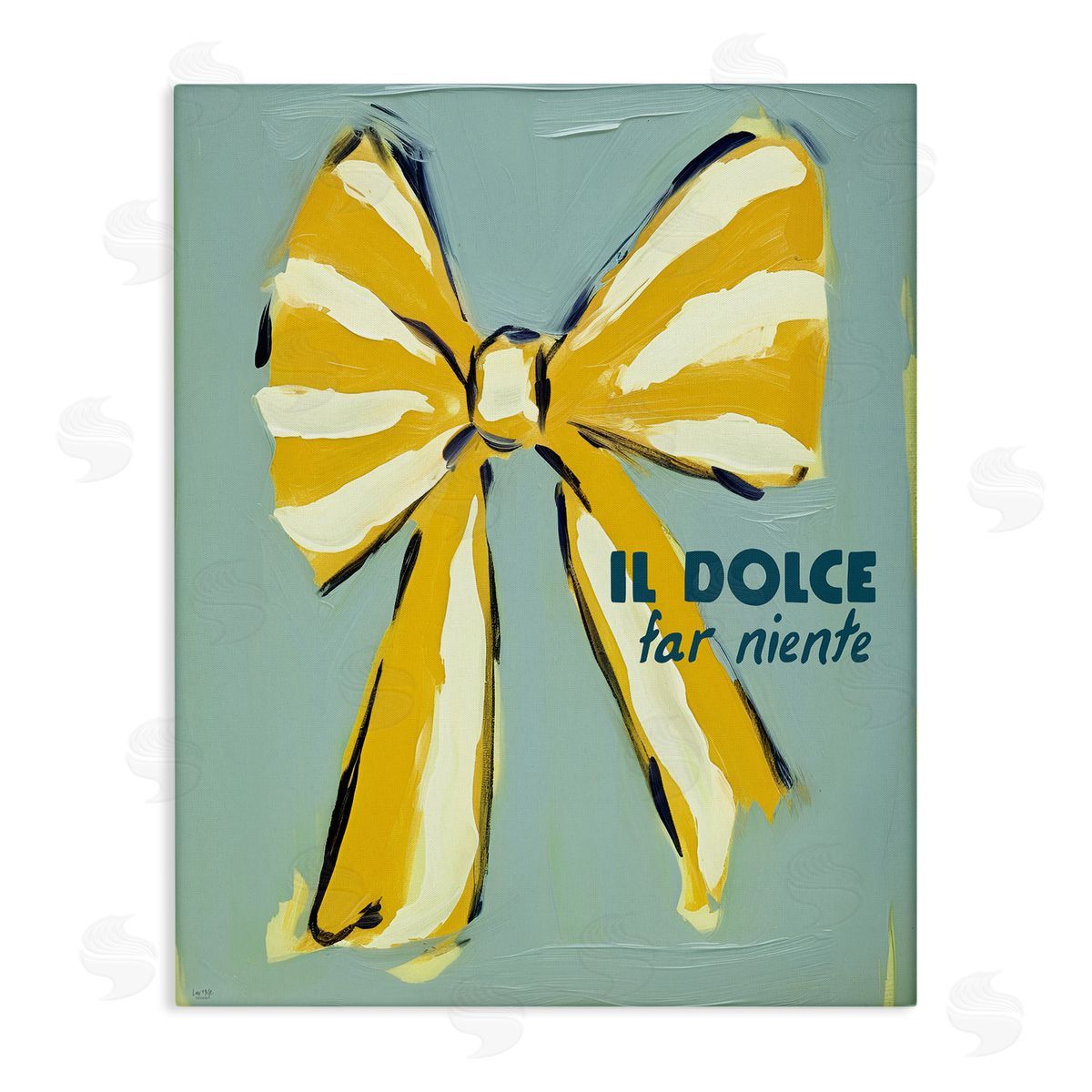 Relaxing Italian Phrase Canvas Wall Art, Home Decor by Lux + Me Designs