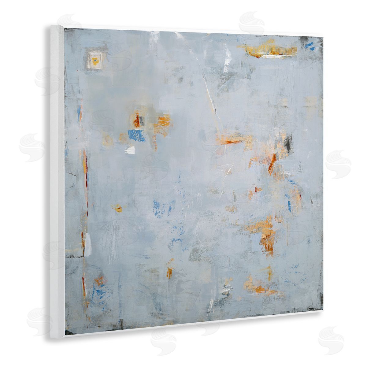 Abstract Grey & Accents Wood Plaque Wall Art, Home Decor by Jodi Major