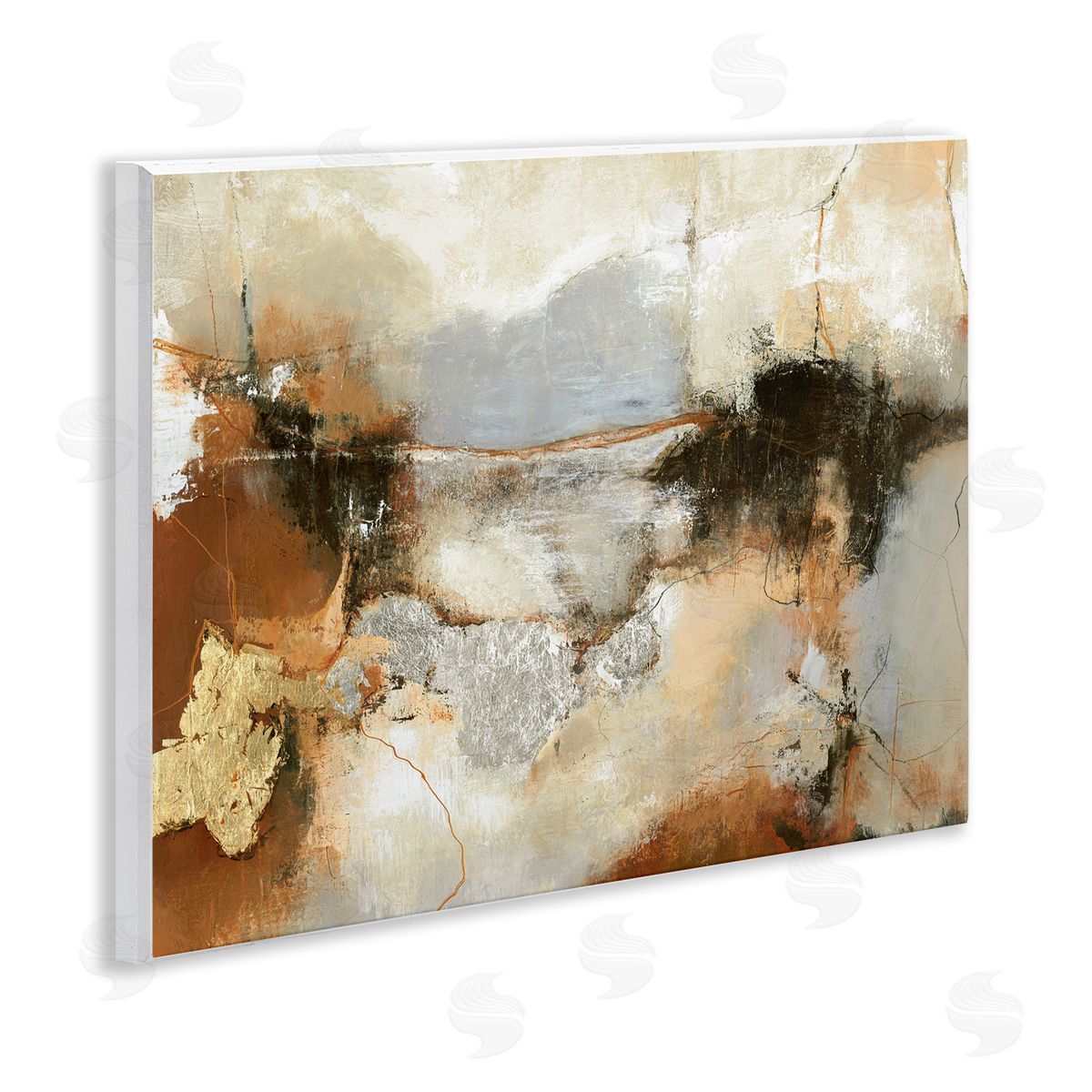 Unique Earthy Abstraction Wood Plaque Wall Art, Home Decor by Design Fabrikken