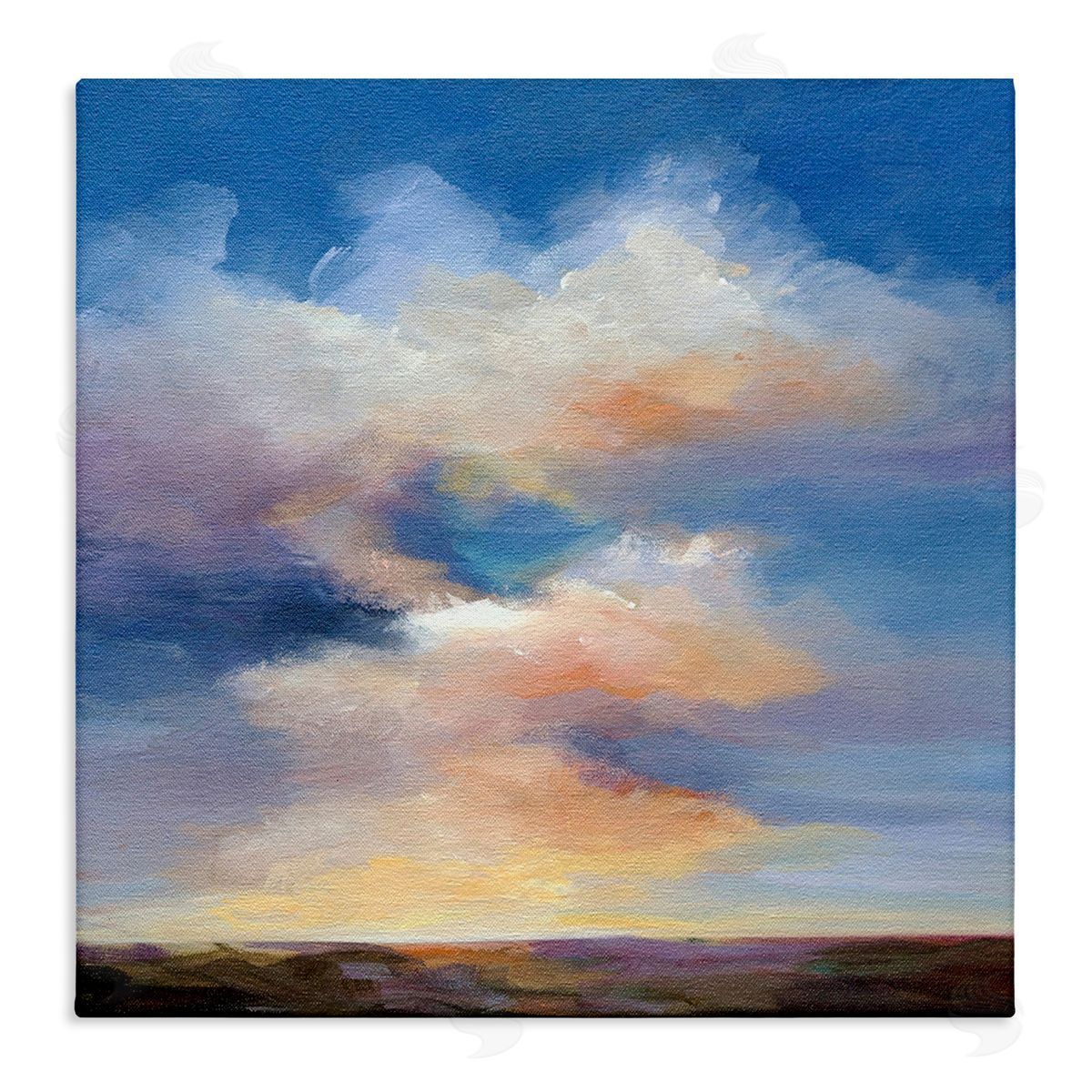 Luminous Sunset Clouds Canvas Wall Art, Home Decor by Karen Hale