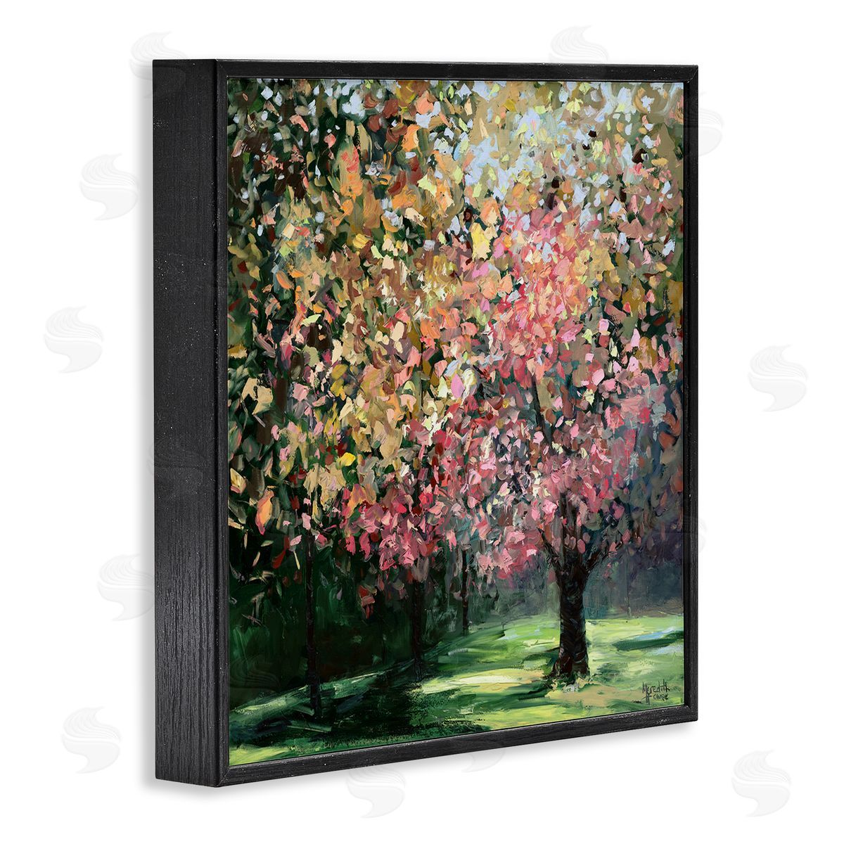 Timeless Vivid Foliage Black Frame Print Wall Art, Home Decor by Meredith Howse