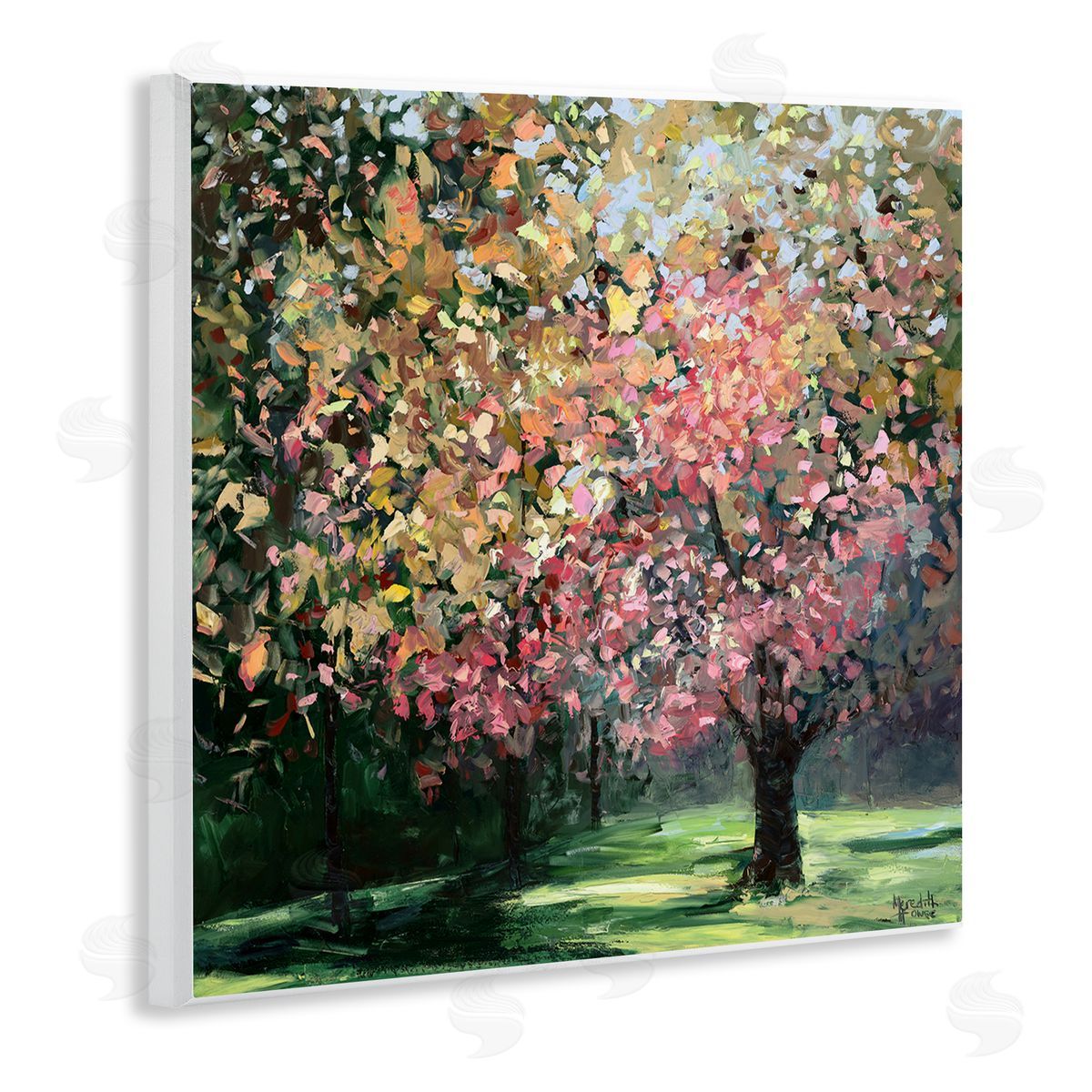 Timeless Vivid Foliage Wood Plaque Wall Art, Home Decor by Meredith Howse