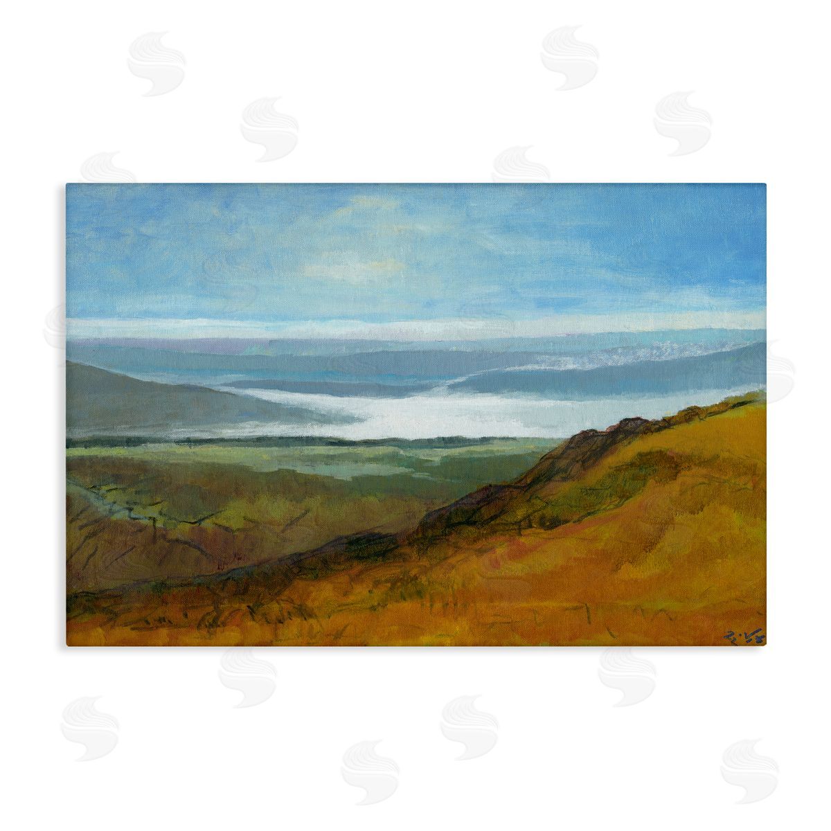 Vast Serene Hills Canvas Wall Art, Home Decor by Dita Jacobovitz