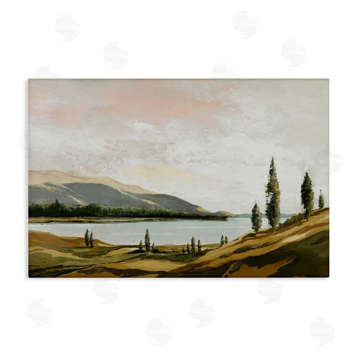 Calm Scenic Landscape Canvas Wall Art, Home Decor by Max Maxx