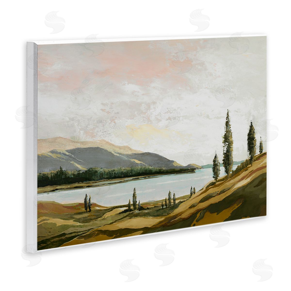 Calm Scenic Landscape Wood Plaque Wall Art, Home Decor by Max Maxx
