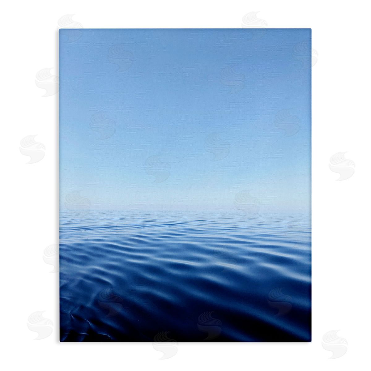 Cool Blue Ocean Ripples Canvas Wall Art, Home Decor by Kali Wilson