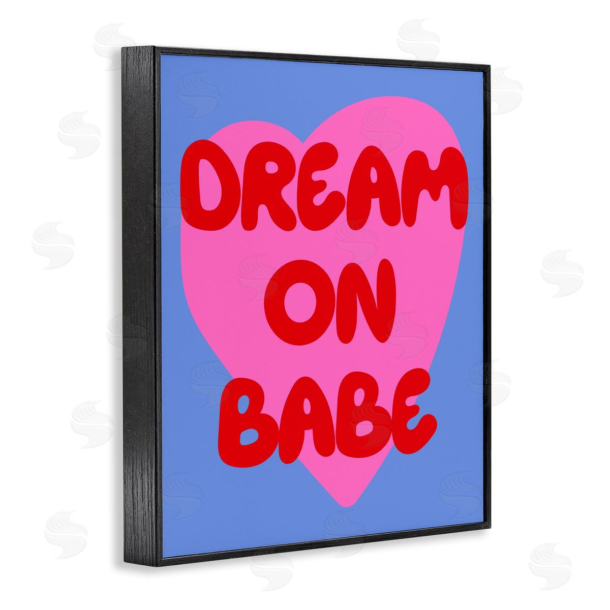 Bold Dream On Babe Black Frame Print Wall Art, Home Decor by House of Lulu