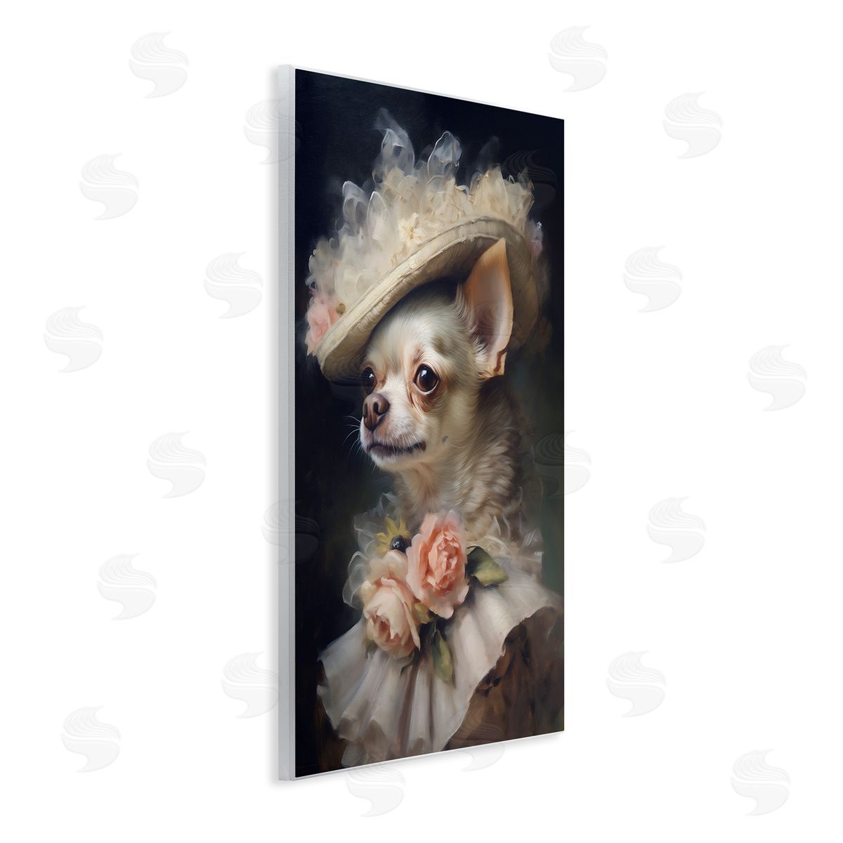 Classic Fashion Chihuahua Wood Plaque Wall Art, Home Decor by Wumples
