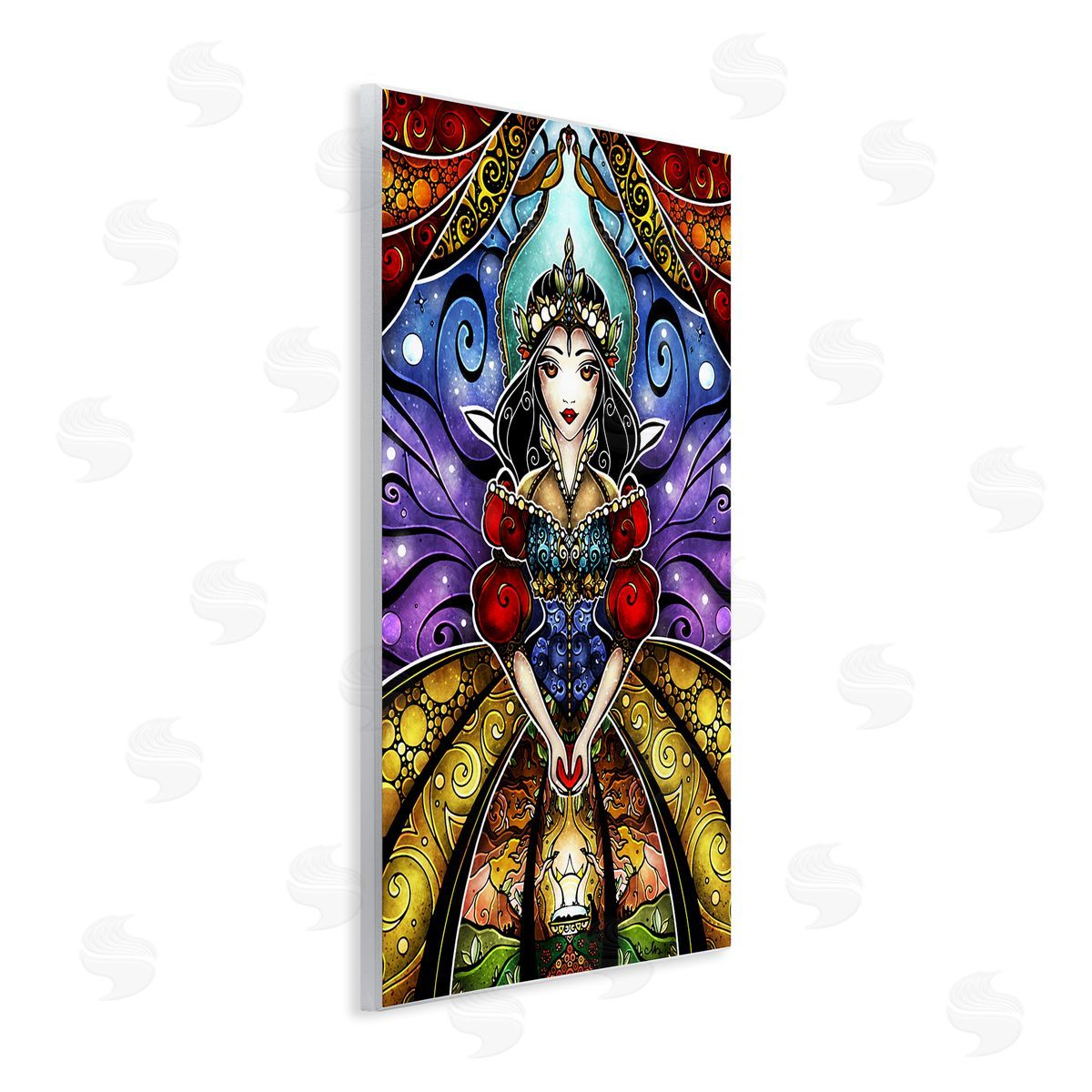 Nouveau Princess Portrait Wood Plaque Wall Art, Home Decor by Mandie Manzano