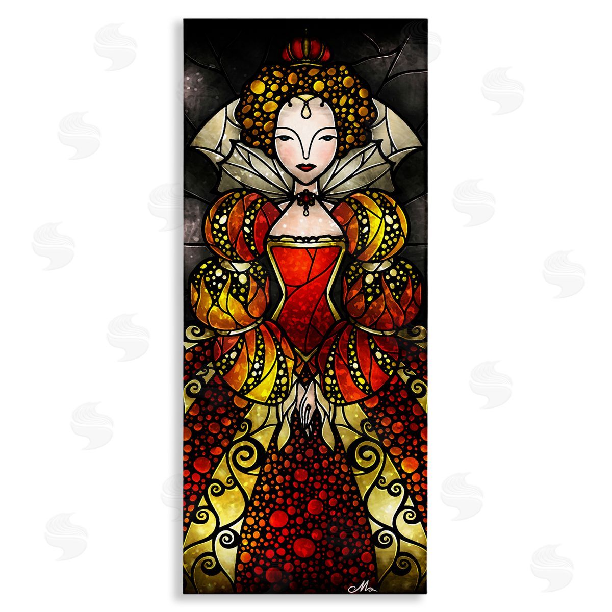 Royal Elizabeth I Portrait Canvas Wall Art, Home Decor by Mandie Manzano