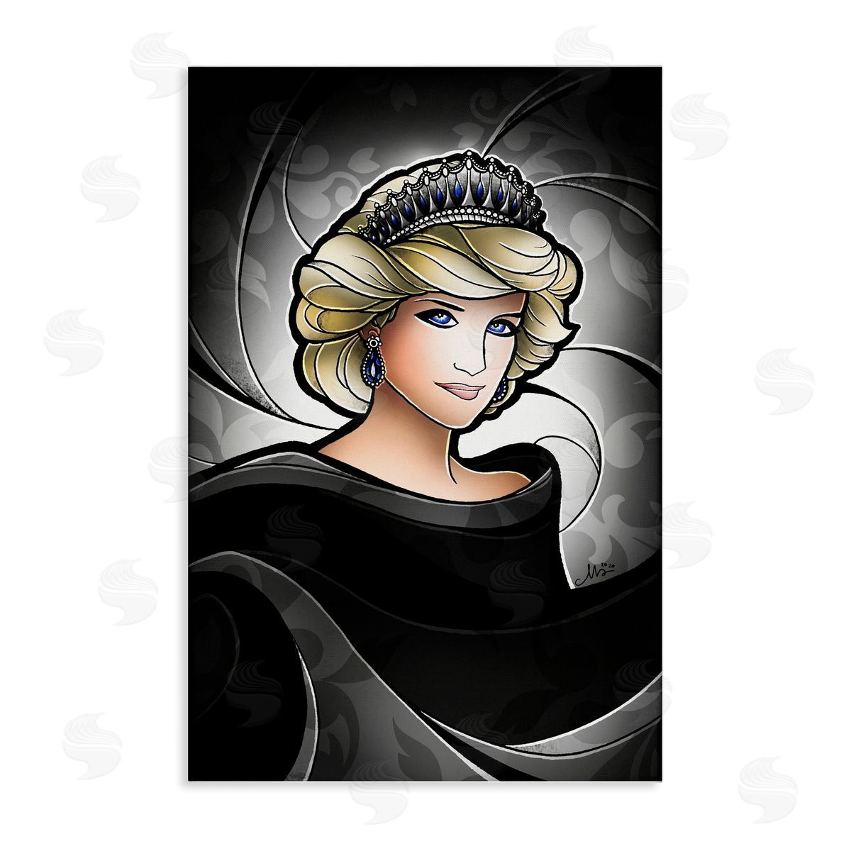 Royal Peoples' Princess Canvas Wall Art, Home Decor by Mandie Manzano