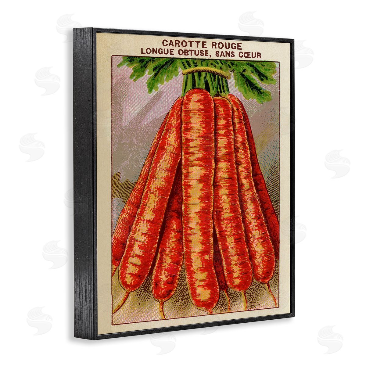 Country Vintage Carrots Black Frame Print Wall Art, Home Decor by Stupell Studio