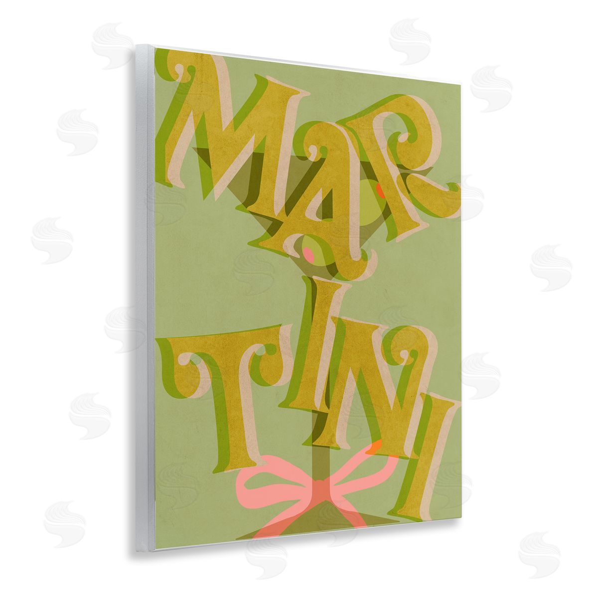 Classic Retro Martini Wood Plaque Wall Art, Home Decor by Stupell Studio