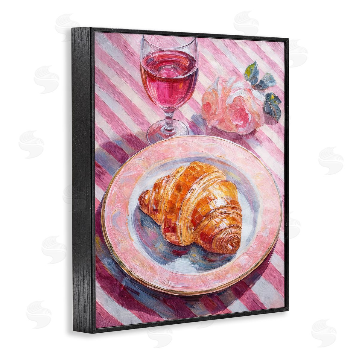Pastel Brunch Meal Black Frame Print Wall Art, Home Decor by Stupell Studio
