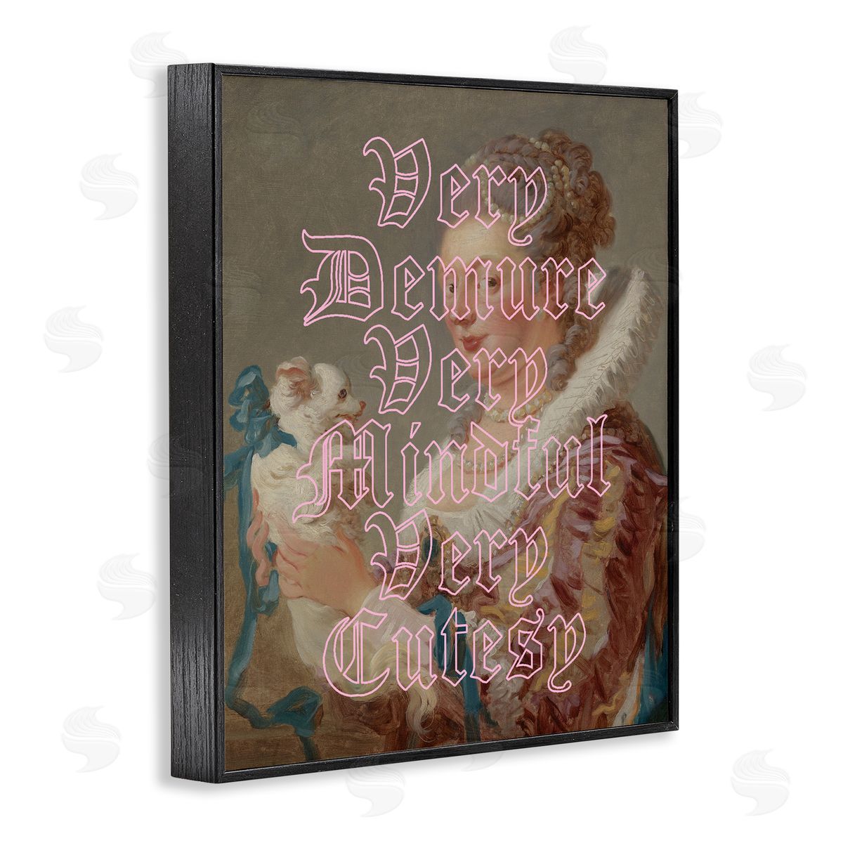 Trendy Demure & Mindful Classic Black Frame Print Wall Art, Home Decor by Stupell Studio
