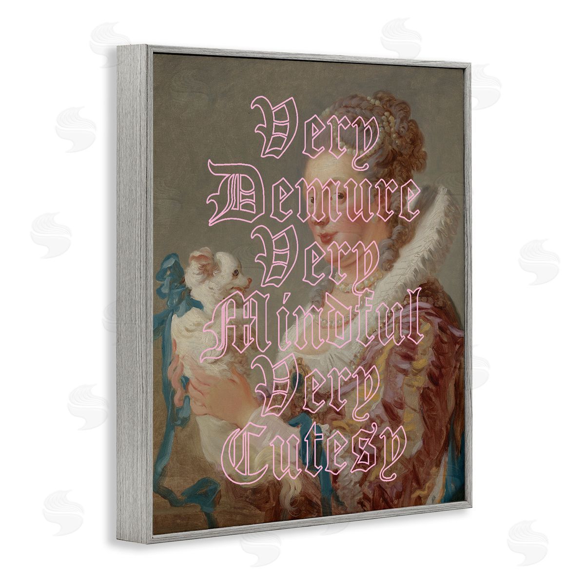 Trendy Demure & Mindful Classic Grey Frame Print Wall Art, Home Decor by Stupell Studio