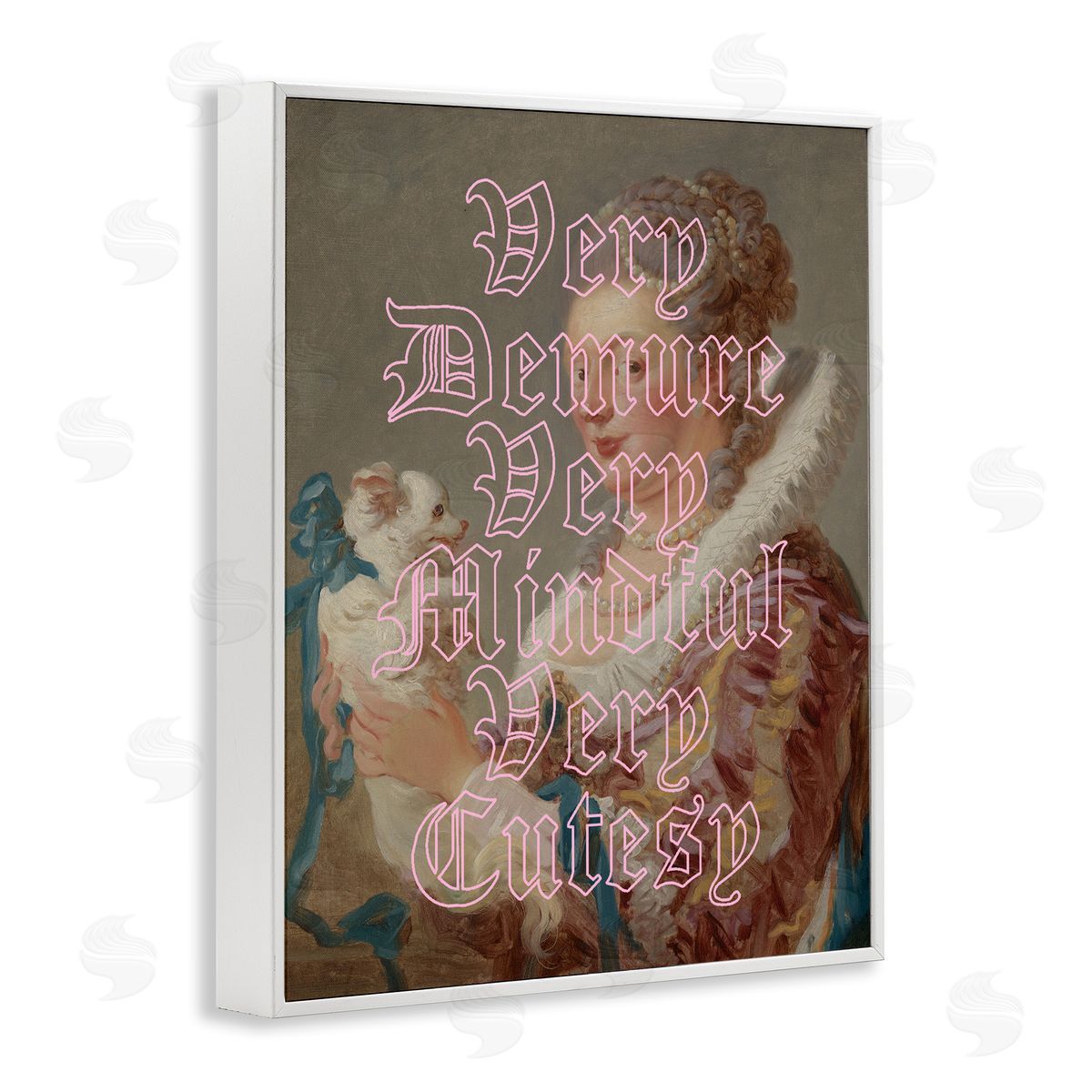 Trendy Demure & Mindful Classic White Frame Print Wall Art, Home Decor by Stupell Studio