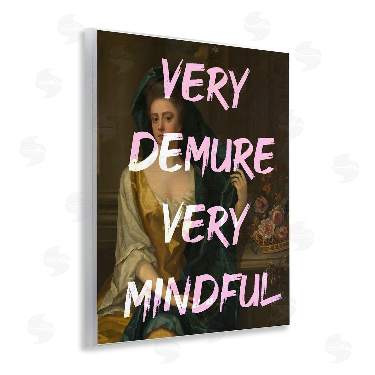 Very Demure & Mindful Classic Wood Plaque Wall Art, Home Decor by Stupell Studio