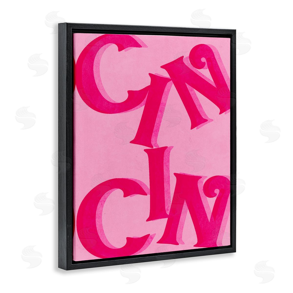 Celebration Cin Cin Cheers Black Floating Frame Canvas Wall Art, Home Decor by Stupell Studio