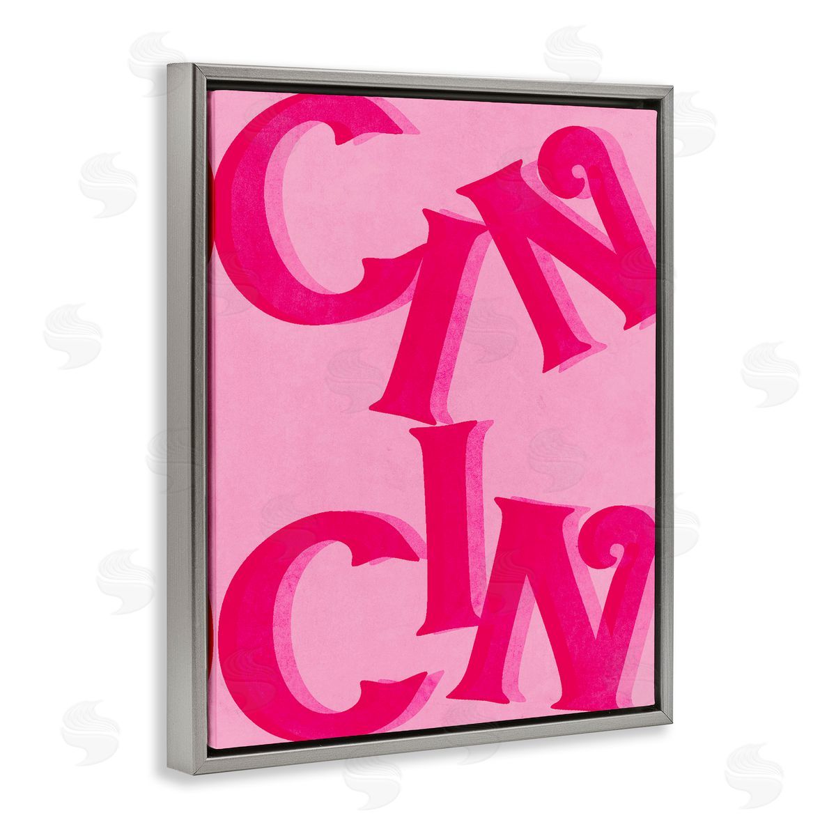 Celebration Cin Cin Cheers Grey Floating Frame Canvas Wall Art, Home Decor by Stupell Studio