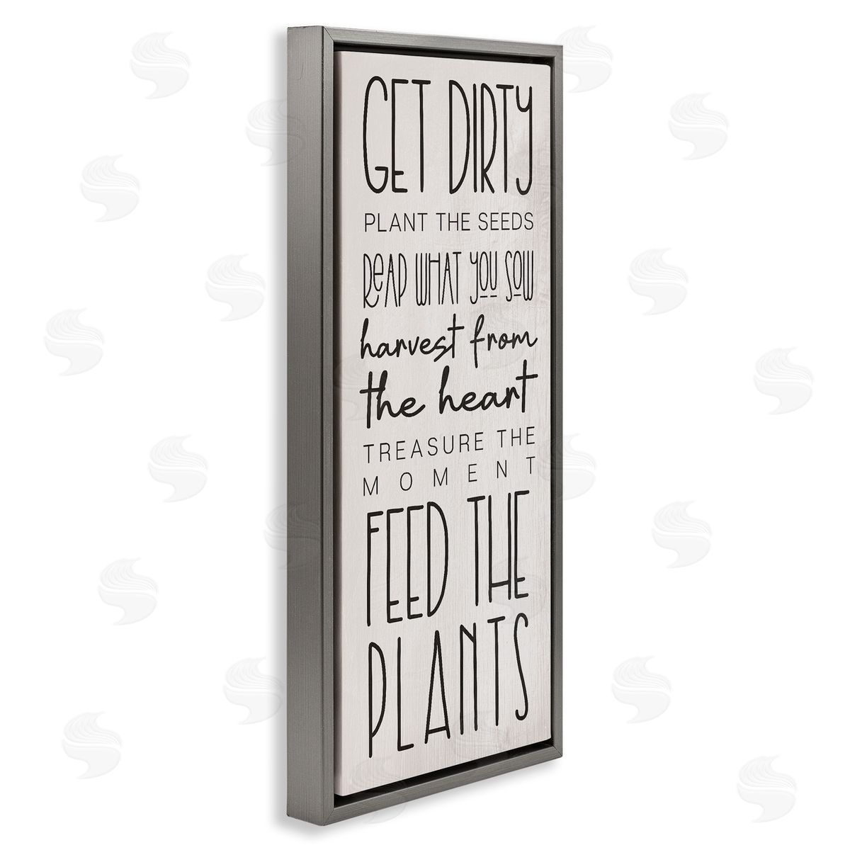 Fun Garden Guidelines Grey Floating Frame Canvas Wall Art, Home Decor by Stupell Studio