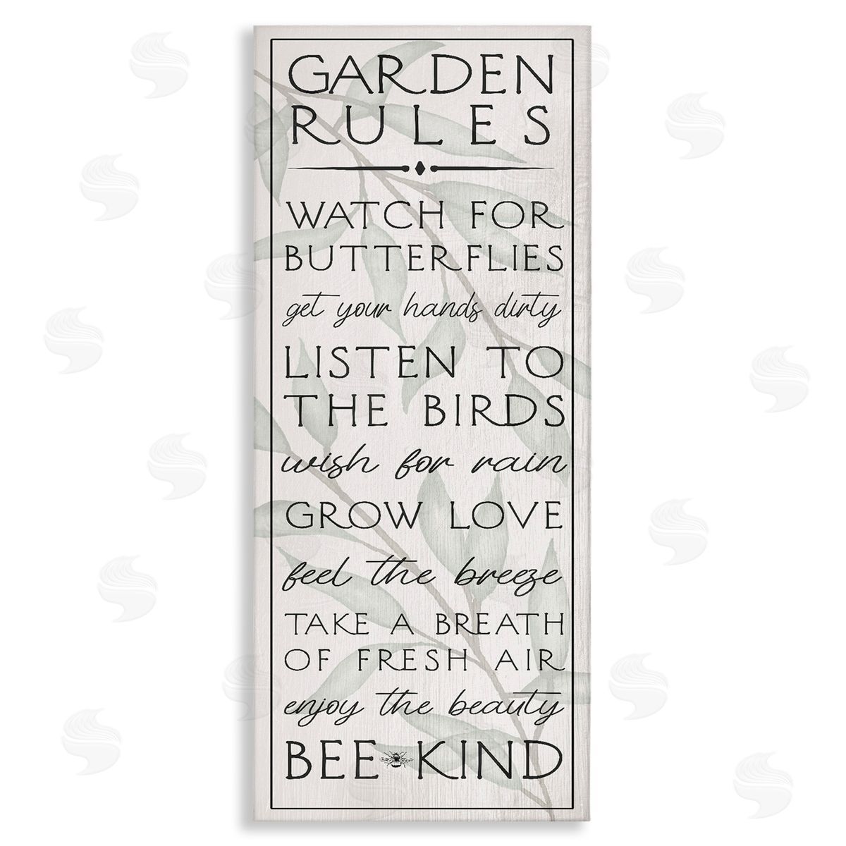 Uplifting Garden Rules Canvas Wall Art, Home Decor by Stupell Studio