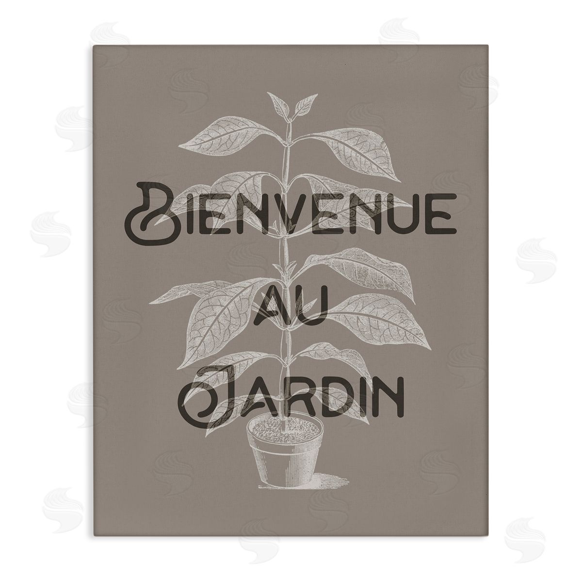 French Garden Plant Phrase Canvas Wall Art, Home Decor by Stupell Studio