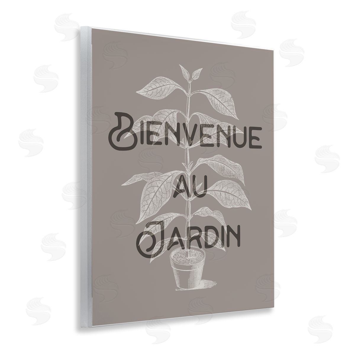 French Garden Plant Phrase Wood Plaque Wall Art, Home Decor by Stupell Studio
