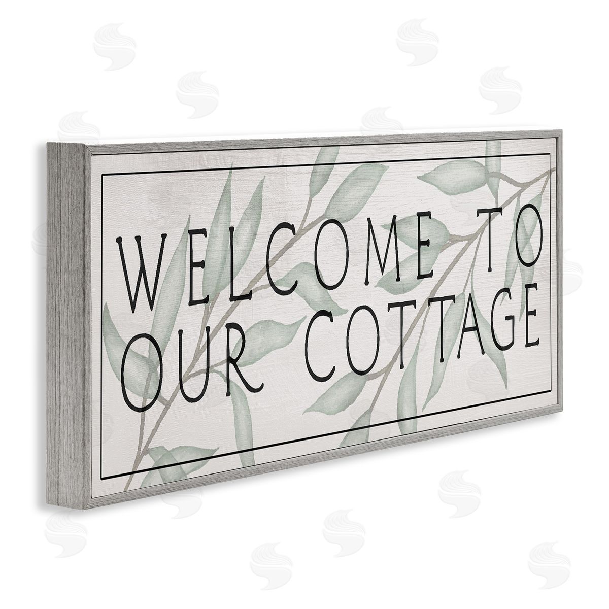 Rustic Cottage Welcome Grey Frame Print Wall Art, Home Decor by Stupell Studio